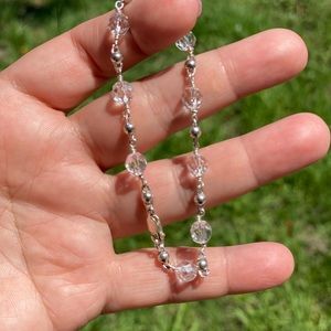 Herkimer diamond 925 sterling silver bracelet